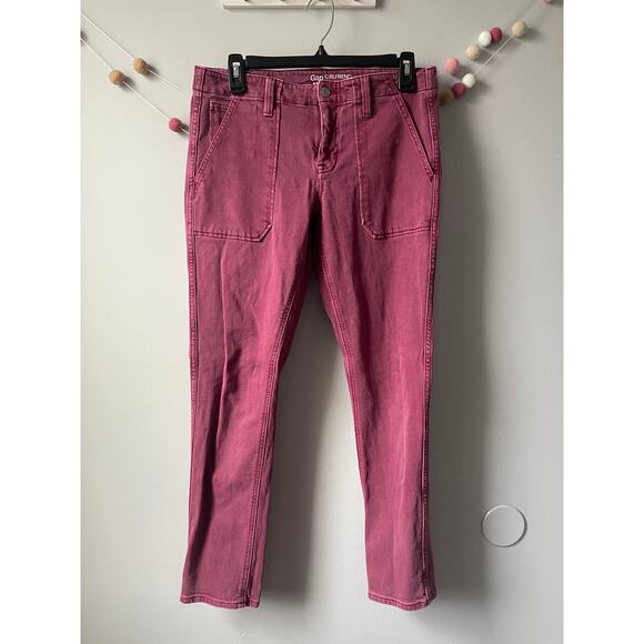 Gap Womens Jeans Girlfriend Coupe Mid Rise Ankle Utility Denim - Picture 1 of 6
